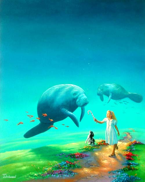 surreal painting by jim warren